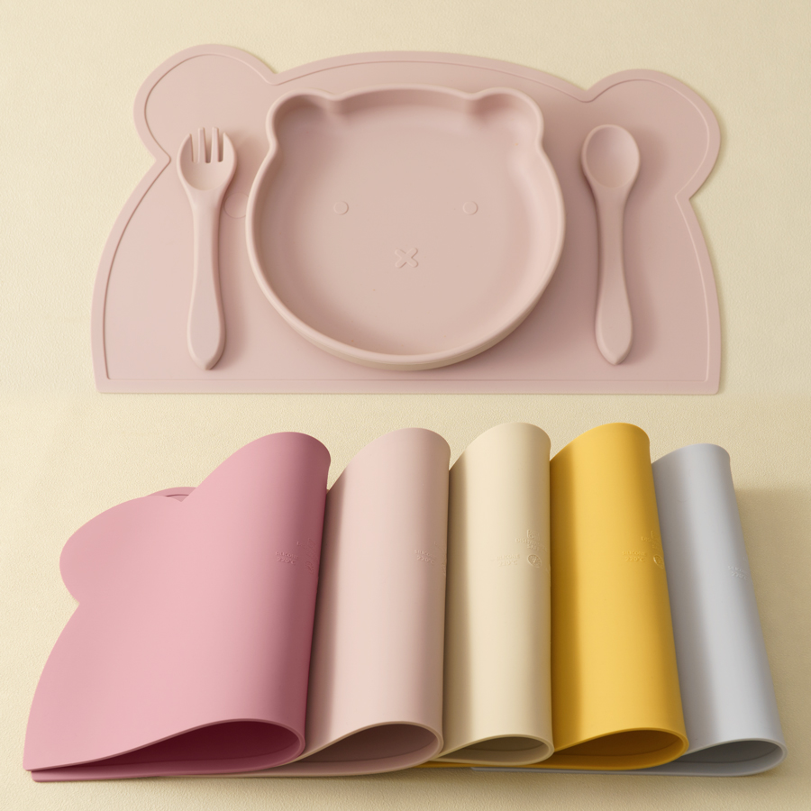 Baby Food Menu - Bez BPA 4 szt. Silikonowa zastawa